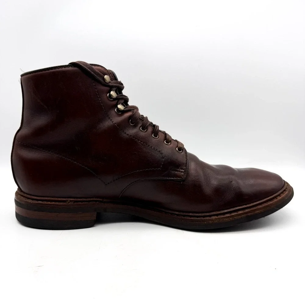 ALLEN EDMONDS Made In USA HIGGINS MILL Lace Derby Boot Chromexcel 11 D 7562